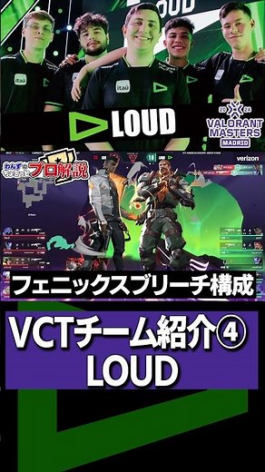 【 VCT 】ブラジル構成を君は知っているか？再び世界王者を目指す『 LOUD 』をちょこっと解説【 valorant プロ解説 】【 わんず 】 #valorant