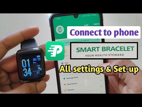 smart bracelet watch connect to phone | smart bracelet on kaise kare