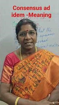 Consensus ad idem - Meaning | Dr.T.K.Avvai Kothai#businesslaw#contract# bcom#bba#ca#net#set#tansche