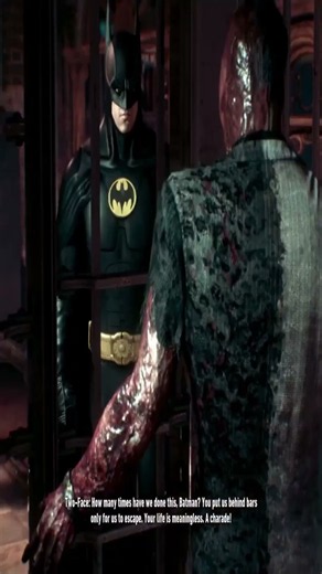 Batman Speaks With Two-Face at GCPD | #batmanarkhamknight