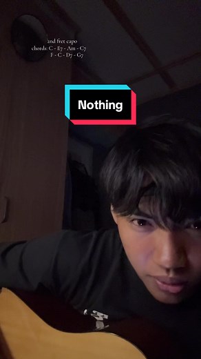 Nothing - Bruno Major #brunomajor #guitartok #acousticguitar #chords #fyp