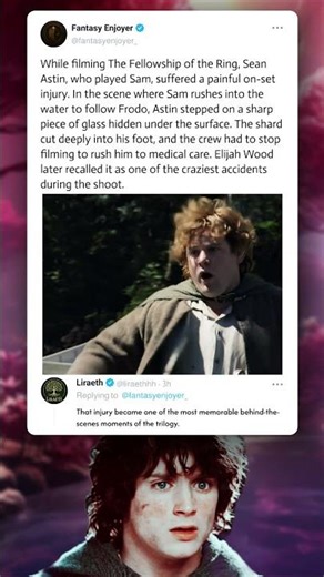 Sean Astin’s Painful Foot Injury on LOTR Set #LordOfTheRings #LOTR #BehindTheScenes #MovieFacts