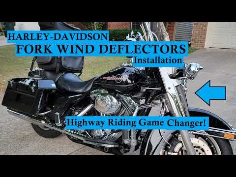 Fork Wind Deflectors Harley Davidson Touring Bikes #harleydavidson #roadking