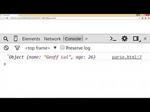 JSON入门-3.字符串转化成对象