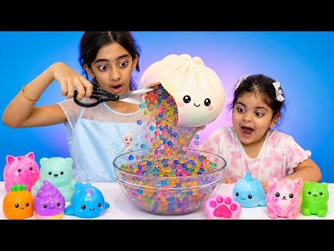 Cutting Open Viral Squishies to see Whats INSIDE 😱 🫣 #squishy #needoh #dumplings