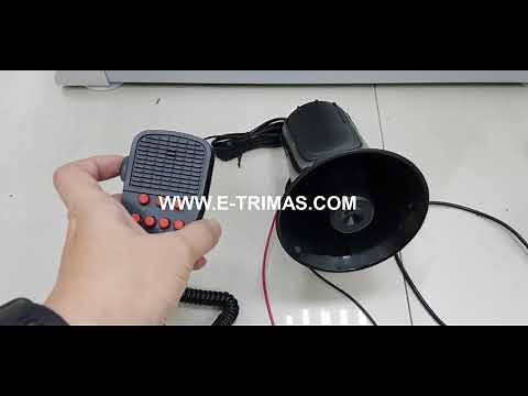 Fire Alarm Siren Horn Buzzer PA Speaker System Police 7 Tone