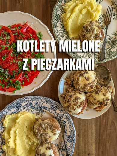 Soczyste kotlety mielone z pieczarkami i serem