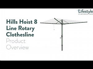 Hills Hoist 8 Line Rotary Clothesline Product Overview - Lifestyle Clothesline