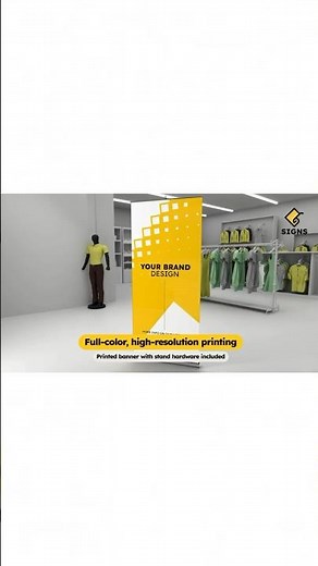 Portable Display. Powerful Impact.#BannerStand #RetractableBanner #printshop #banners