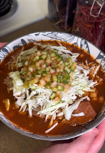 Receta de Pozole Rojo de Puerco Fácil y Rápido