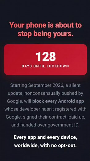 just doing my part spreading the word 😽 android is about to become as locked down as apple if we dont do anything 😔 #android #update #bad