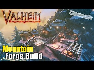 Valheim - Mountain Forge Outpost Build! (Cinematic)
