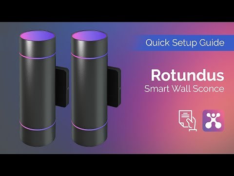 Atomi Smart Wi-Fi Rotundus Outdoor Wall Sconces - Quick Setup Guide