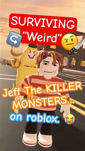 WEIRD JEFF The KILLER CHASED ME On #Roblox 🔪