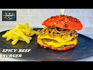 Spicy Beef Burger | Beef Burger | Century Spicy Beef Burger Recipe by ‪@ChefAneela‬