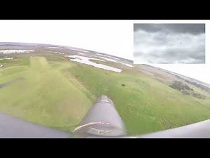 RC P-40 In the Rain with ground camera: Flight Nine