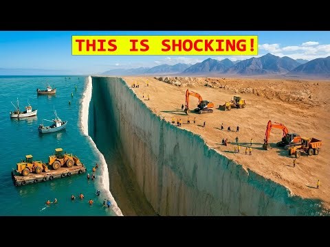 Japan Builds a 400 km Concrete Seawall to Block Tsunamis, Shocking the World!