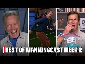 Compilation of the best and funniest from Week 2 with Peyton and Eli 😂 | ManningCast