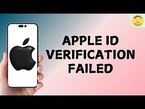 Fix Apple ID Verification Failed an Unknown Error Occurred