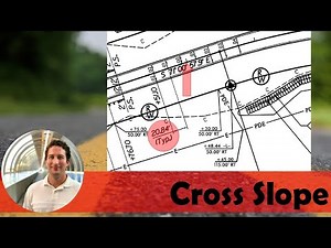Determine the Cross Slope of the Roadway at Station 53+00 | Example Problem