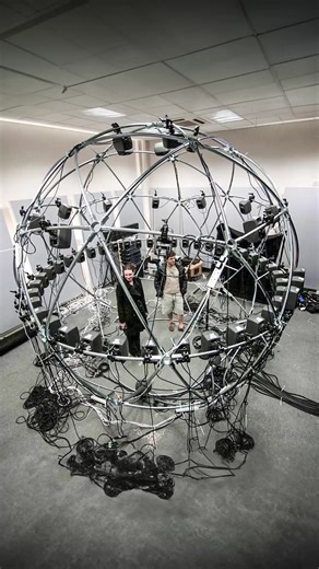 🔊 University of Surrey's 3D sound installation 📹 HHB ⠀ #360degree #genelec #sphere #speakers #research #spatialaudio #university #3dsound #surround | Avid