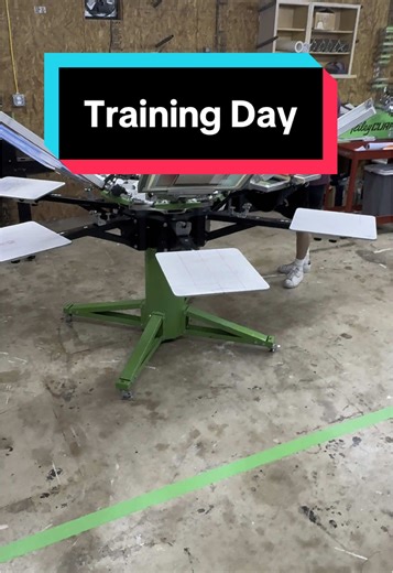 Training day! Being comfortable with being uncomfortable, and trying new things while we grow is what we’re all about. #shirtssavedus #screenprinting #customprinting #getstarted #printedapparel #bulverdetx #springbranchtexas #customapparel