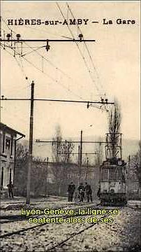 Ces tramways étaient de vraies lignes de chemin de fer #tram #lyon #histoire