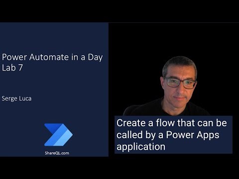 Power Automate in a Day 2025 - Lab 7. Create a flow that can be called by a Power Apps application