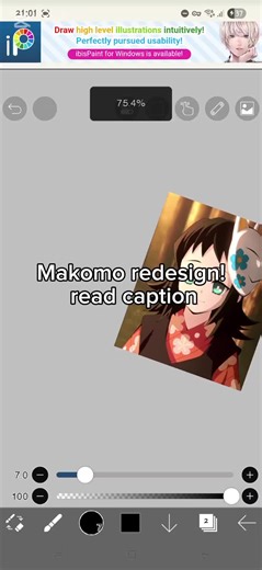 Makomo Character Redesign in Demon Slayer Art