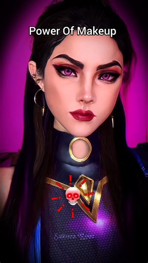Power Of Makeup ☠️☠️☠️#makeup #sakuraeyes #trollface