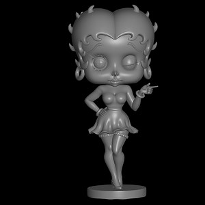 Betty Boop STL File for 3D Printing - Etsy UK
