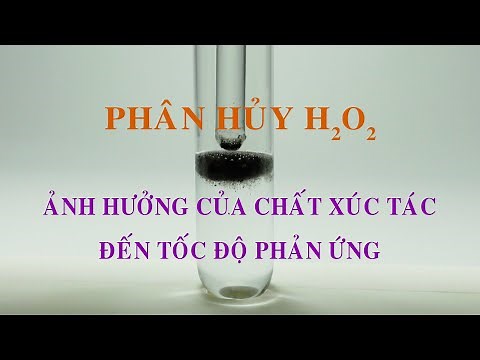 Thí nghiệm Tốc độ phản ứng hóa học - Ảnh hưởng của chất xúc tác. Phân hủy H2O2 với xúc tác MnO2