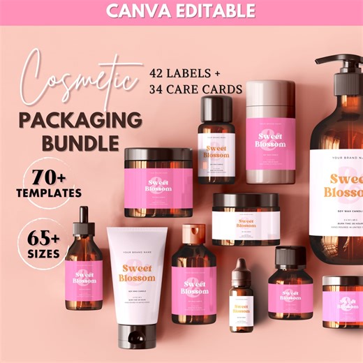 Cosmetic Label Templates, Stylish Cosmetic Product Label, Skincare Label, Body Butter Label, Lip Balm Label, Dropper Bottle Label,jar Labels - Etsy Canada