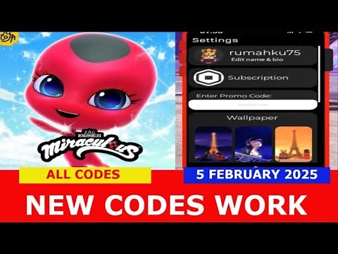*NEW CODES* [SALE] Miraculous™ RP: Ladybug & Cat Noir ROBLOX | ALL CODES | FEBRUARY 5, 2025