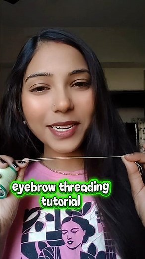 “Perfect Eyebrows in 30 Seconds! 😍 Eyebrow Threading Tutorial ✨”