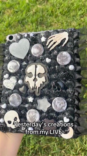 Kawaii Decoden Cases on Instagram: "Yesterday’s custom Decoden creations 💖 All made live on stream and fully custom ✨ Thank you so much for trusting me with your ideas 💌 Orders from this batch ship out on Monday 📦 Made to order✨ Link in Bio #decoden #customphonecase #kawaiicraft #handmadebusiness #artistownedbusiness"