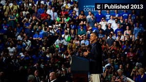 On Bus Tour, Obama Seeks to Shame Colleges Into Easing Costs