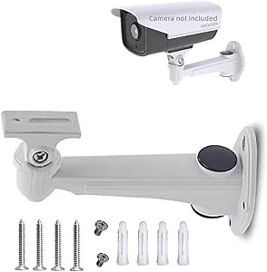 Universal CCTV Security Camera Mounting Bracket, Aluminum Alloy Indoor Outdoor Wall Ceiling Mount Holder Stand Monitor Rotary Bracket for IP Camera