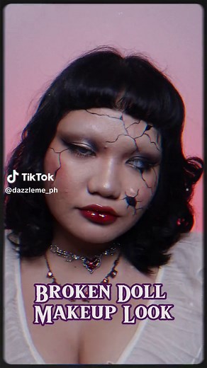 Broken Doll Makeup Tutorial | Dollhouse Lyrics