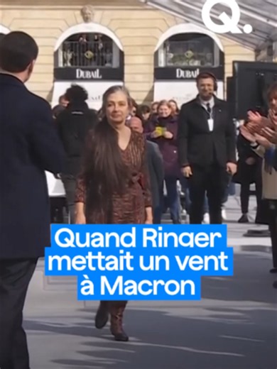 La scène mémorable s'était déroulée en 2024, lors de la cérémonie d'inscription de l'IVG dans la Constitution. Catherine Ringer, décédée ce lundi, avait chanté une Marseillaise retravaillée, avant de croiser le président.