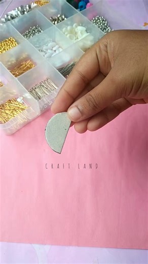 DIY earrings 💙 #fbpost #diy #trendingvideo #foryoupagereels #everyonehighlightsfollowers | craft land