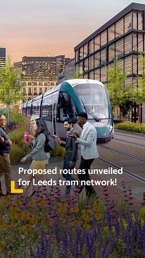 Leeds+ on Instagram: "We now know the routes a new Leeds tram network could take 👀 The public are being asked to have their say on tram lines that would connect St James’s hospital with the White Rose - and Leeds city centre all the way to Bradford 🚋 It’s all part of a new ‘West Yorkshire mass transit network’ - with hopes that the first lines will be operational by the early 2030s if approved by central government. The announcement comes after Mayor of West Yorkshire Tracy Brabin met with the
