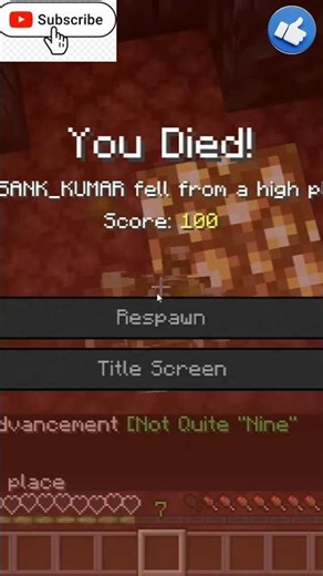 Hyper Respawn Glitch😵‍💫 in Minecraft Nether#minecraft #youtubeshorts #minecraftmemes