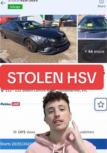 Restoring a Stolen Holden HSV GTSR