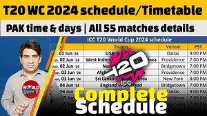 13K views · 1K reactions | I 2024 schedule tim024 schedule announced | T20 CWC 2024 schedule timetable & day | Sports Link | Facebook