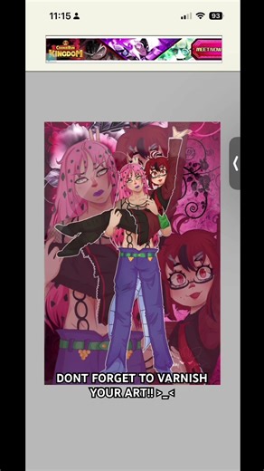 I actually use procreate but I’m too lazy to get my iPad #art #artist #anime #animeart #jjba