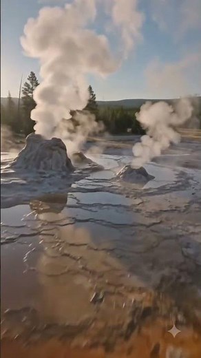 🚁 Drone Over Yellowstone Thermal Pool 🌋 | Cinematic FPV Flight Above Nature's Colors