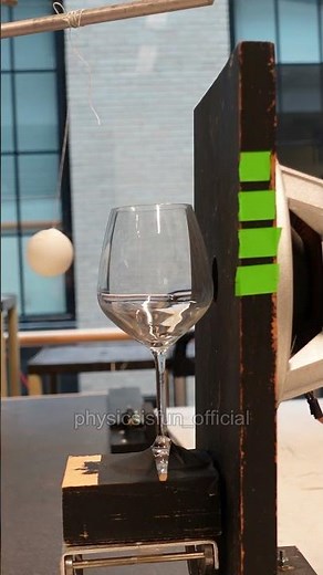 Using resonance to break glass with sound! #science #physics #interesting #stem