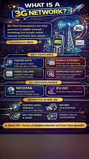 What is 3G Network? | Mobile Internet Revolution 🚀