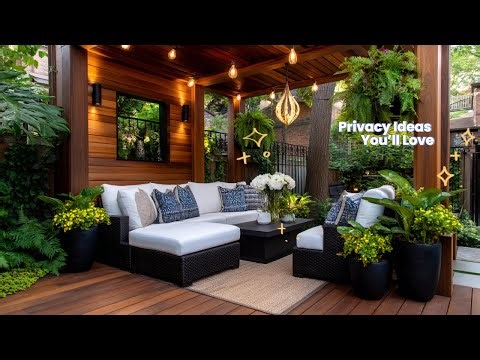 Genius Small Backyard Privacy Tricks | DIY Farmhouse Makeovers for a High-End Look